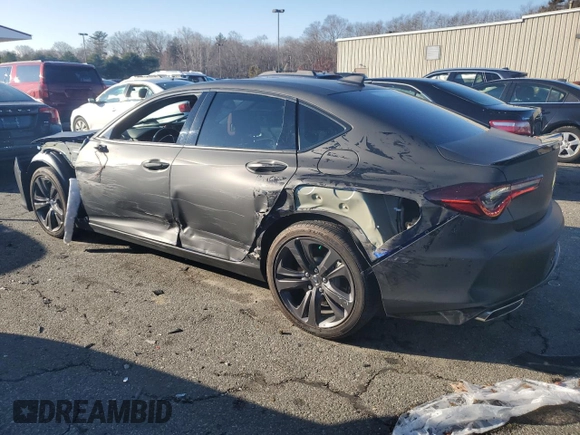 2022 Acura TLX w/A-Spec Package with VIN 19UUB5F57NA003556, listed as a Copart auction lot 82908574 with 2,266 mi miles and Non repairable. Bid and sale history available at DreamBid. Image 2.