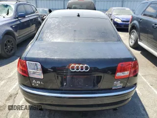 2005 Audi A8 L with VIN WAUML44E75N015513, listed as a Copart auction lot 66826664 with 0 mi miles and Salvage Title. Bid and sale history available at carsss.com. Image 6.