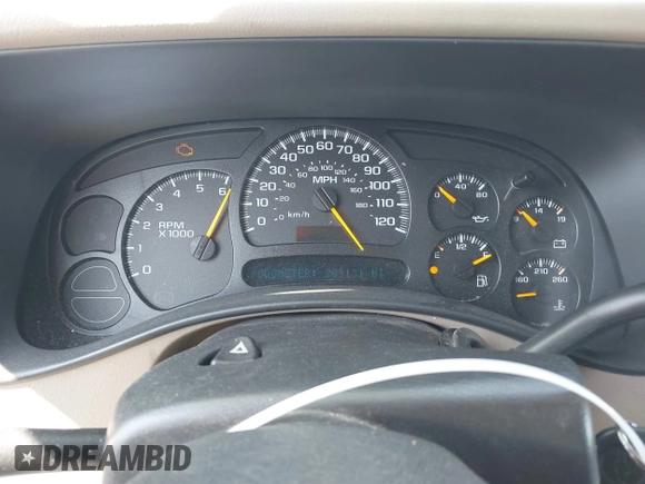 2005 Chevrolet Silverado 1500 Work Truck with VIN 1GCEC19XX5Z149649, listed as a IAAI auction lot 42163894 with 209,131 mi miles. Bid and sale history available at carsss.com. Image 7.