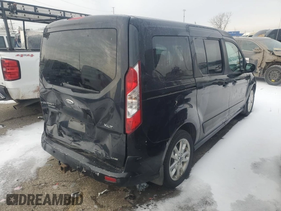 2014 Ford Transit Connect XLT with VIN NM0GE9F76E1162884, listed as a Copart auction lot 76617014 with 166,091 mi miles and Salvage title. Bid and sale history available at DreamBid. Image 3.