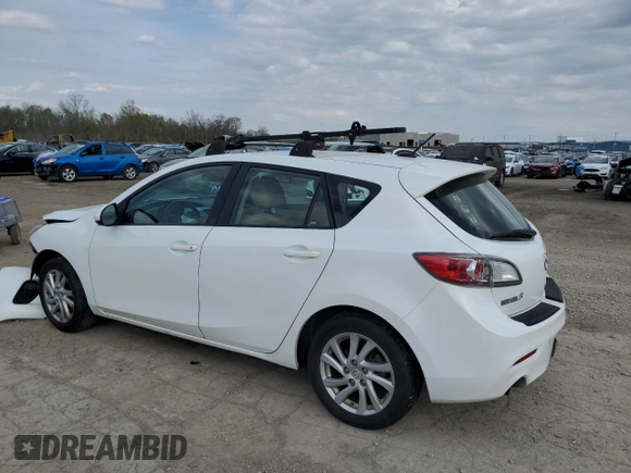 2012 Mazda 3 i Grand Touring with VIN JM1BL1M79C1681111, listed as a Copart auction lot 53619165 with 198,668 mi miles and Salvage Title. Bid and sale history available at DreamBid. Image 2.