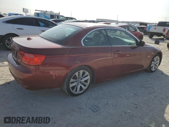 2011 BMW 3 Series 328i with VIN WBADW3C57BE538741, listed as a Copart auction lot 44600395 with 195,905 mi miles and Salvage Title. Bid and sale history available at carsss.com. Image 3.