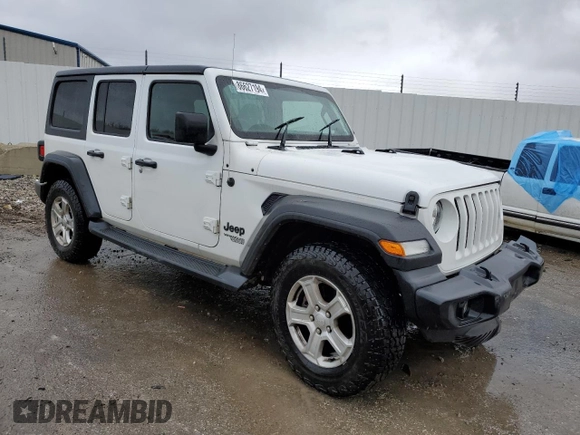 2021 Jeep Wrangler Unlimited Sport with VIN 1C4HJXKN5MW672852, listed as a Copart auction lot 86627194 with 66,727 mi miles and Salvage title. Bid and sale history available at DreamBid. Image 4.