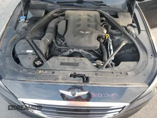 2017 Genesis G80 3.8L with VIN KMHGN4JE5HU180447, listed as a Copart auction lot 79687954 with 70,495 mi miles and Salvage Title. Bid and sale history available at DreamBid. Image 11.