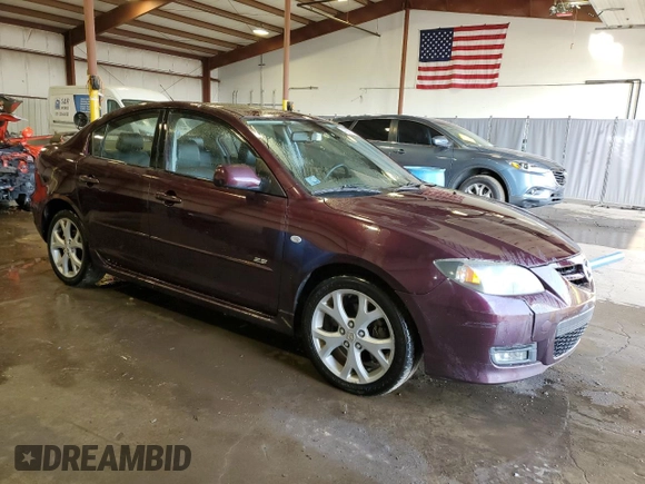 2007 Mazda 3 S Touring with VIN JM1BK324471701200, listed as a Copart auction lot 49267535 with 108,729 mi miles and Salvage Title. Bid and sale history available at DreamBid. Image 4.