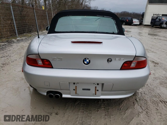 2000 BMW Z3 2.5L with VIN WBACH9349YLF91237, listed as a Copart auction lot 84605174 with 69,997 mi miles and Salvage Title. Bid and sale history available at carsss.com. Image 10.