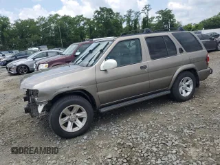 2003 Nissan Pathfinder LE with VIN JN8DR09Y93W800267, listed as a Copart auction lot 62574235 with 203,018 mi miles and Salvage title. Bid and sale history available at DreamBid. Image 1.