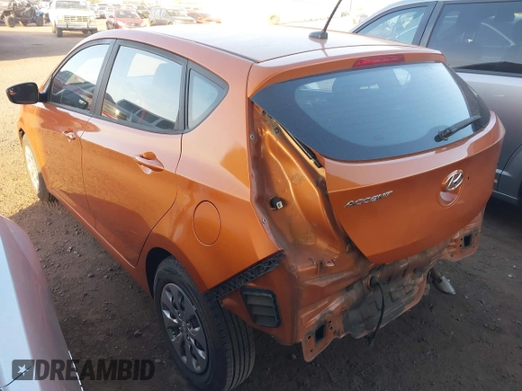2015 Hyundai Accent GS with VIN KMHCT5AE7FU217683, listed as a IAAI auction lot 41946043 with 110,409 mi miles. Bid and sale history available at carsss.com. Image 3.