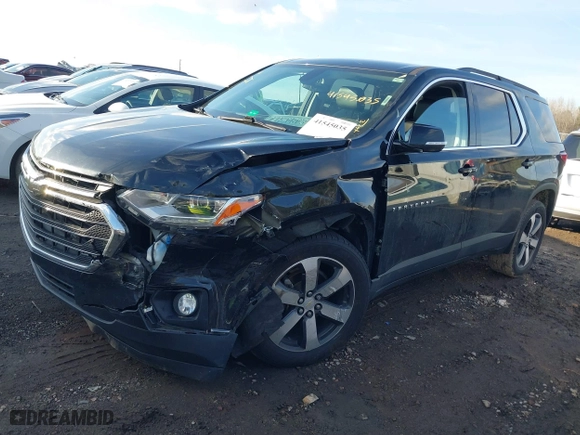 2019 Chevrolet Traverse LT Leather with VIN 1GNERHKW8KJ245855, listed as a IAAI auction lot 41545035 with 93,499 mi miles. Bid and sale history available at carsss.com. Image 2.