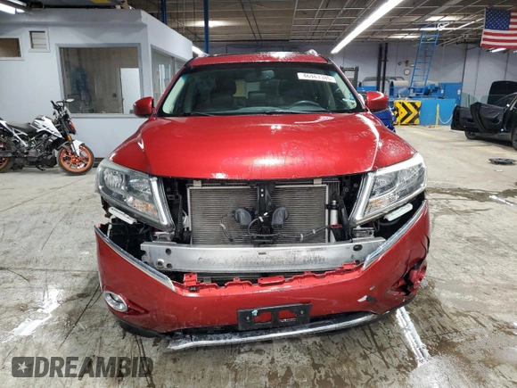 2014 Nissan Pathfinder SV with VIN 5N1AR2MM0EC616978, listed as a Copart auction lot 46463385 with 131,758 mi miles and Salvage Title. Bid and sale history available at carsss.com. Image 5.