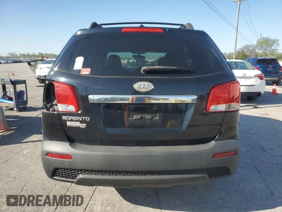 2012 Kia Sorento LX with VIN 5XYKT4A12CG280940, listed as a Copart auction lot 51919645 with 182,541 mi miles and Salvage Title. Bid and sale history available at DreamBid. Image 6.