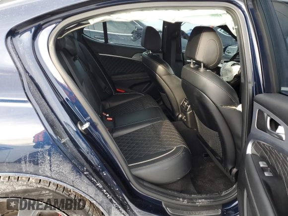 2021 Genesis G70 3.3T with VIN KMTG34LE3MU074503, listed as a Copart auction lot 41836875 with 40,556 mi miles and Salvage title. Bid and sale history available at DreamBid. Image 10.
