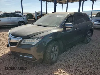 2014 Acura MDX with VIN 5FRYD4H2XEB020896, listed as a Copart auction lot 46107215 with 136,093 mi miles and Salvage Title. Bid and sale history available at carsss.com. Image 1.