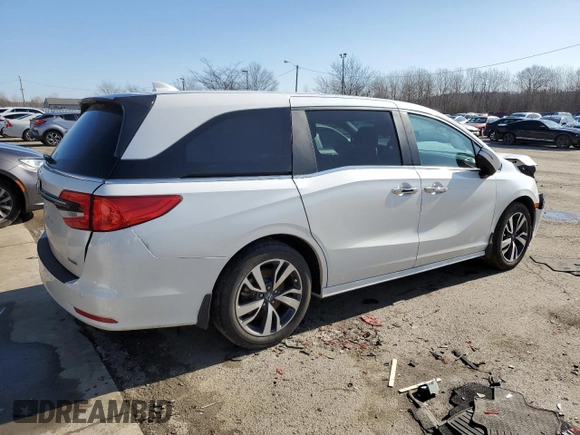 2023 Honda Odyssey Touring with VIN 5FNRL6H81PB005652, listed as a Copart auction lot 43769035 with 29,972 mi miles and Salvage Title. Bid and sale history available at DreamBid. Image 3.