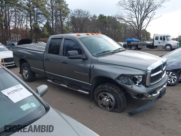 2005 Dodge 2500 SLT with VIN 3D7KS28C55G839793, listed as a IAAI auction lot 41015130 with 245,409 mi miles and . Bid and sale history available at DreamBid. Image 13.