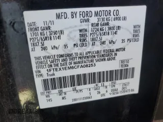 2012 Ford F-150 XL with VIN 1FTEX1EM6CFA08253, listed as a Copart auction lot 78301304 with 0 mi miles and Clean Title. Bid and sale history available at carsss.com. Image 13.