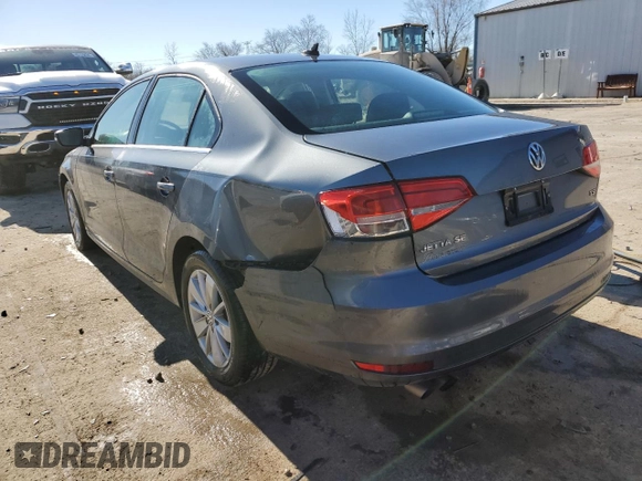 2015 Volkswagen Jetta Sedan 1.8T SE with VIN 3VWD07AJ9FM236988, listed as a Copart auction lot 42636825 with 98,847 mi miles and Salvage Title. Bid and sale history available at carsss.com. Image 2.