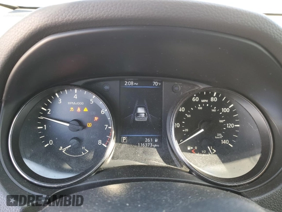 2020 Nissan Rogue SV with VIN JN8AT2MT4LW004148, listed as a Copart auction lot 43545745 with 116,373 mi miles and Salvage Title. Bid and sale history available at carsss.com. Image 9.