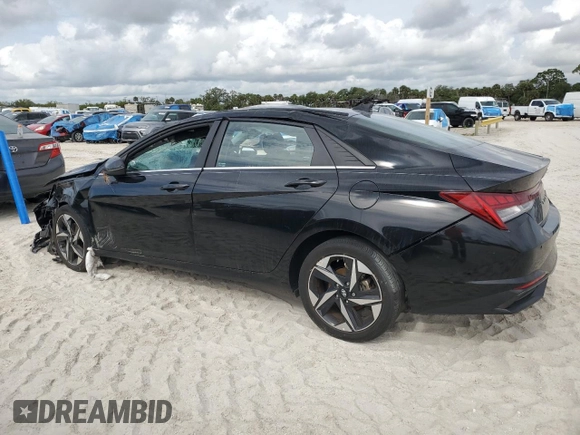 2023 Hyundai Elantra Limited z VIN KMHLP4AG4PU533866, wystawiony jako Copart lot #54982295 z przebiegiem 47 309 mil mil oraz Nie do naprawy • Non repairable. Historia ofert i sprzedaży dostępna na DreamBid. Obrazek 2.