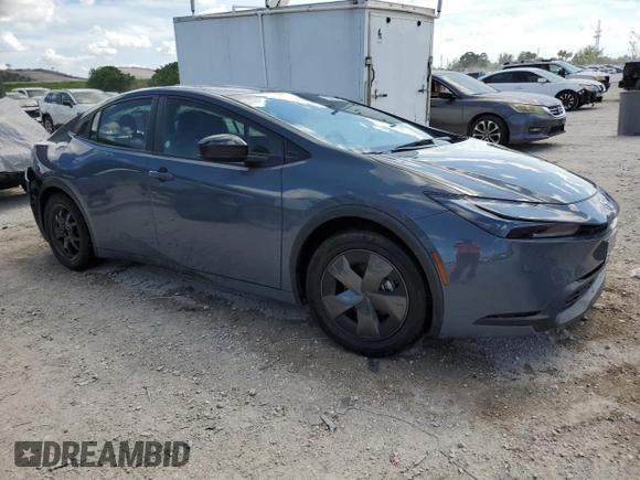 2024 Toyota Prius LE with VIN JTDACAAUXR3023011, listed as a Copart auction lot 61337595 with 25,660 mi miles and Non repairable. Bid and sale history available at DreamBid. Image 4.