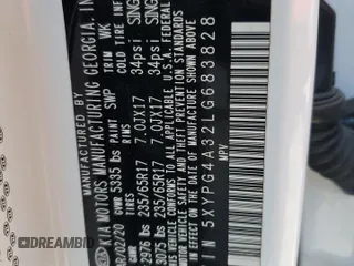 2020 Kia Sorento L with VIN 5XYPG4A32LG683828, listed as a Copart auction lot 48512045 with 86,422 mi miles and Salvage Title. Bid and sale history available at DreamBid. Image 14.
