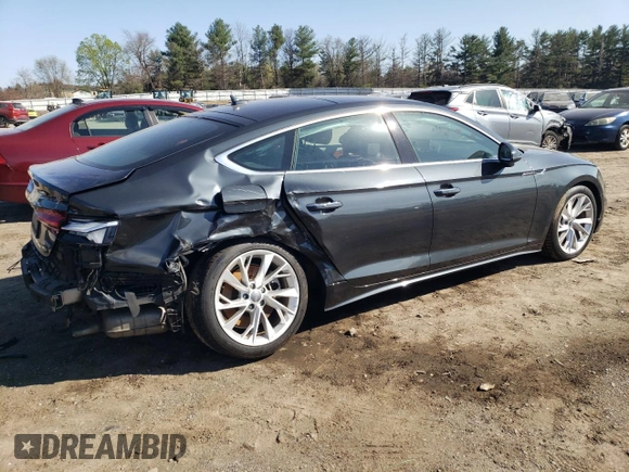 2020 Audi A5 Sportback Premium с VIN WAUANCF57LA009087, выставлен на аукционе Copart как лот 52249125 с пробегом 71 684 миль миль и Списание • Salvage title. История ставок и продаж доступна на DreamBid. Изображение 3.