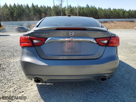 2017 Nissan Maxima Platinum with VIN 1N4AA6AP6HC405098, listed as a Copart auction lot 50739165 with 115,168 mi miles and Salvage Title. Bid and sale history available at carsss.com. Image 6.