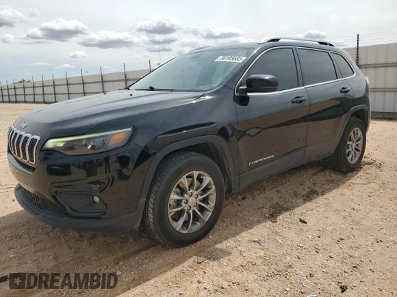 2020 Jeep Cherokee Latitude Plus with VIN 1C4PJMLB1LD601897, listed as a Copart auction lot 56105685 with 77,721 mi miles and Salvage title. Bid and sale history available at DreamBid. Image 1.