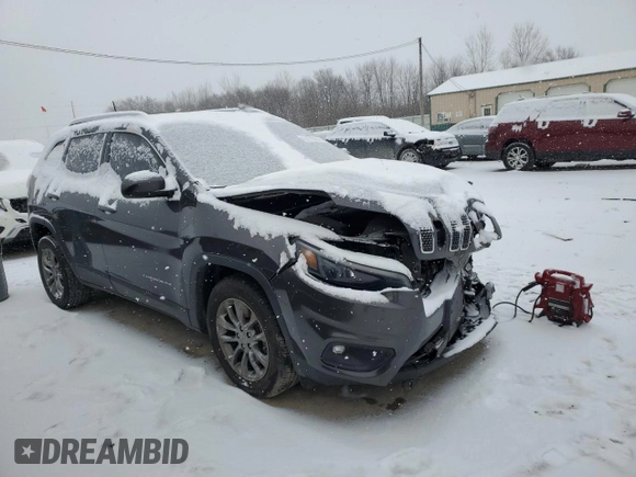 2019 Jeep Cherokee Latitude Plus with VIN 1C4PJLLX0KD403851, listed as a Copart auction lot 84743624 with Not provided miles and Salvage title. Bid and sale history available at DreamBid. Image 4.
