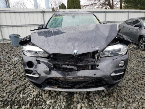 2015 BMW X6 xDrive35i with VIN 5UXKU2C50F0N76663, listed as a Copart auction lot 44454163 with 122,531 mi miles. Bid and sale history available at carsss.com. Image 5.