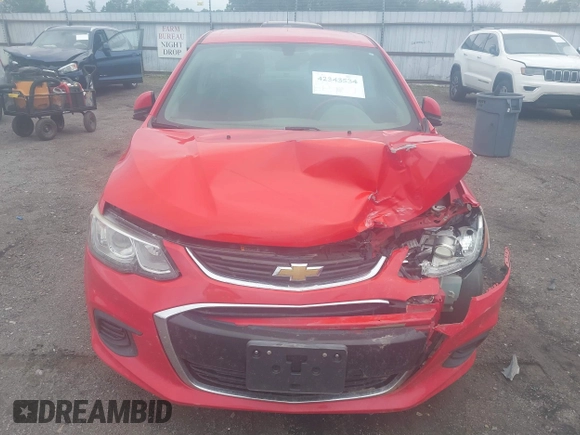 2017 Chevrolet Sonic LT with VIN 1G1JD5SH7H4105396, listed as a IAAI auction lot 42343534 with 122,878 mi miles and . Bid and sale history available at DreamBid. Image 6.
