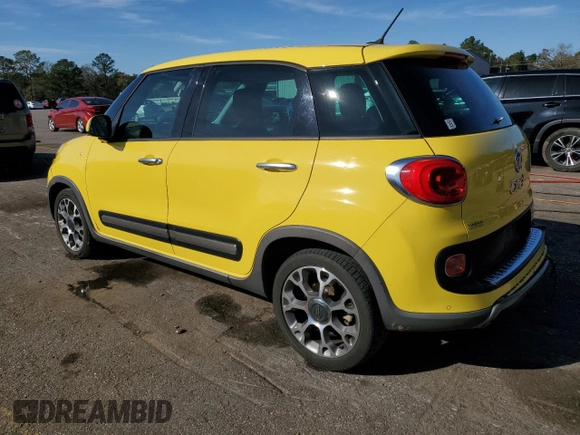 2014 FIAT 500L Trekking with VIN ZFBCFADH4EZ021618, listed as a Copart auction lot 41621115 with 130,143 mi miles and Salvage Title. Bid and sale history available at DreamBid. Image 2.