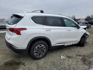 2023 Hyundai Santa Fe Hybrid Blue with VIN 5NMS2DA12PH016275, listed as a Copart auction lot 41542165 with 35,827 mi miles and Salvage Title. Bid and sale history available at carsss.com. Image 3.
