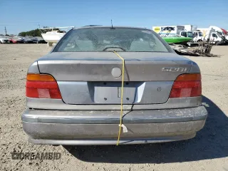 1997 BMW 5 Series 528iA with VIN WBADD6325VBW28988, listed as a Copart auction lot 73152654 with 0 mi miles and Salvage Title. Bid and sale history available at carsss.com. Image 6.