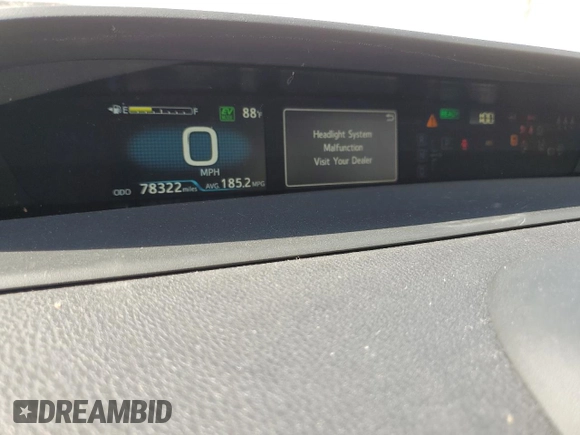 2021 Toyota Prius LE with VIN JTDKAMFPXM3193991, listed as a Copart auction lot 61435725 with 78,322 mi miles and Salvage title. Bid and sale history available at DreamBid. Image 9.