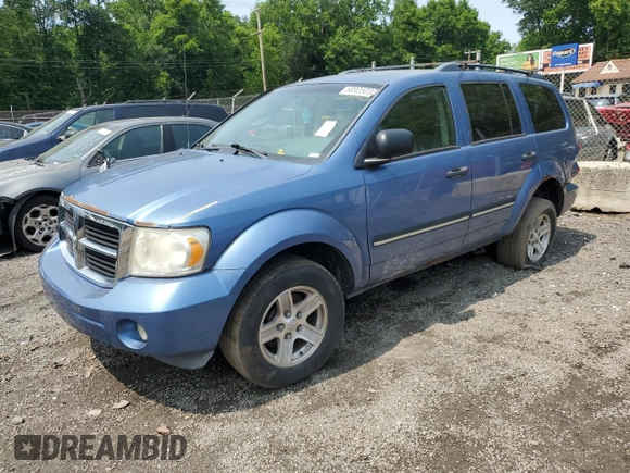 2008 Dodge Durango SLT with VIN 1D8HB48N08F146218, listed as a Copart auction lot 58905035 with 191,925 mi miles and Salvage title. Bid and sale history available at DreamBid. Image 1.