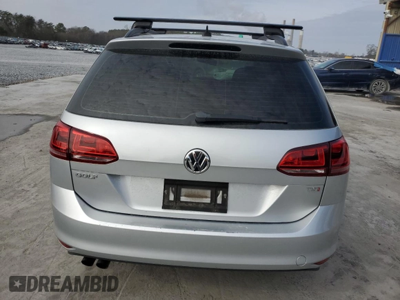 2017 Volkswagen Golf SportWagen S with VIN 3VWA17AU8HM502255, listed as a Copart auction lot 43334015 with 30,149 mi miles and Salvage Title. Bid and sale history available at carsss.com. Image 6.