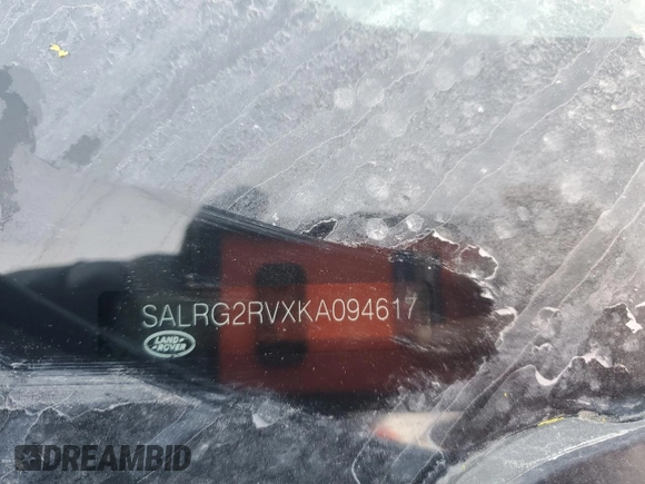 2019 Land Rover Discovery SE with VIN SALRG2RVXKA094617, listed as a Copart auction lot 74390214 with Not Provided miles and Salvage Title. Bid and sale history available at DreamBid. Image 13.