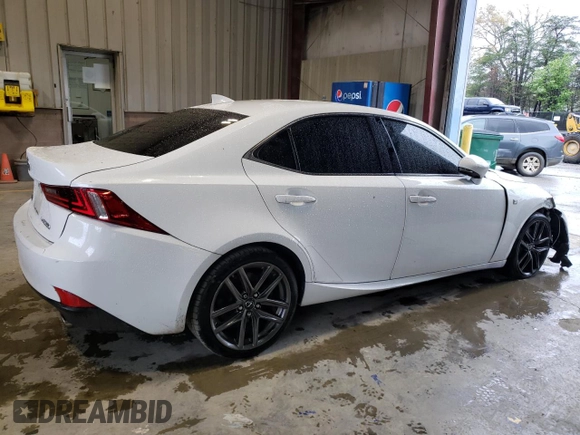 2015 Lexus IS 350 with VIN JTHCE1D22F5006893, listed as a Copart auction lot 52001015 with 53,253 mi miles and Salvage Title. Bid and sale history available at carsss.com. Image 3.