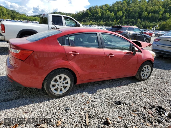 2014 Kia Rio LX with VIN KNADM4A37E6356601, listed as a Copart auction lot 71753504 with 166,142 mi miles and Salvage Title. Bid and sale history available at DreamBid. Image 3.