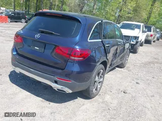2021 Mercedes-Benz GLC with VIN W1N0G8DB5MF956513, listed as a IAAI auction lot 41979023 with 27,405 mi miles. Bid and sale history available at carsss.com. Image 4.