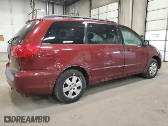 2006 Toyota Sienna CE with VIN 5TDZA23C66S461893, listed as a Copart auction lot 53066325 with 183,315 mi miles and Salvage Title. Bid and sale history available at carsss.com. Image 3.
