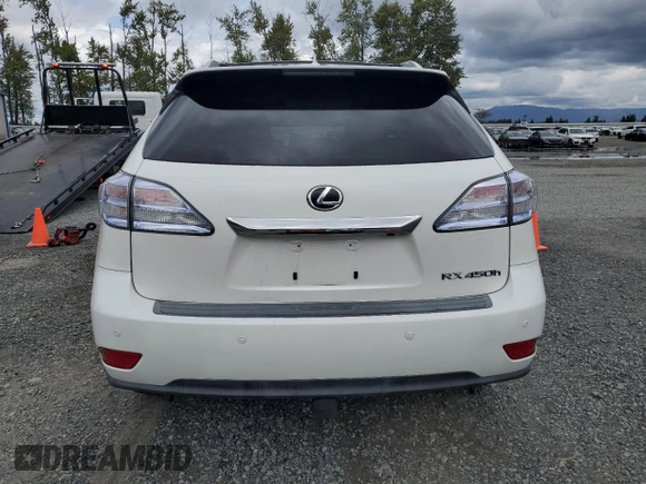 2011 Lexus RX 450h with VIN JTJBC1BA3B2033994, listed as a Copart auction lot 57708835 with 161,022 mi miles and Clean title. Bid and sale history available at DreamBid. Image 6.