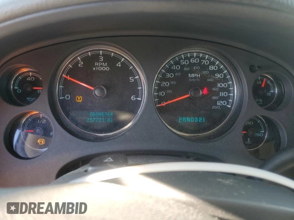 2008 Chevrolet Avalanche 3LT with VIN 3GNEC12098G305009, listed as a Copart auction lot 47277955 with 257,723 mi miles and Salvage title. Bid and sale history available at DreamBid. Image 9.