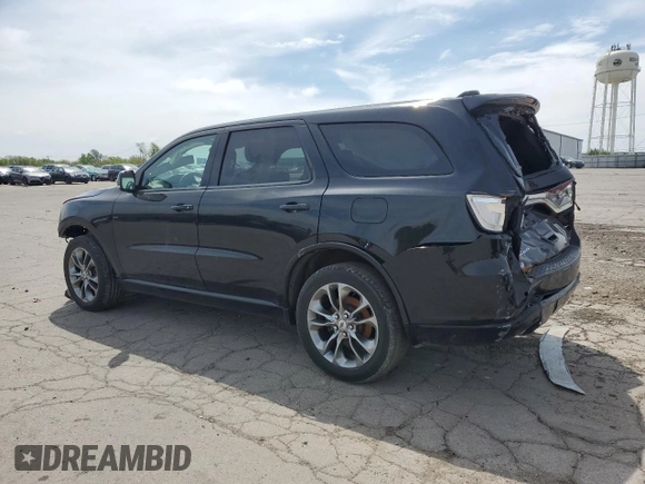 2019 Dodge Durango GT z VIN 1C4RDJDG8KC824225, wystawiony jako Copart lot #57294635 z przebiegiem 153 987 mil mil oraz Czysty tytuł • Clean title. Historia ofert i sprzedaży dostępna na DreamBid. Obrazek 2.
