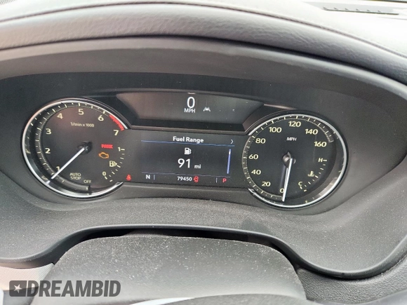 2020 Cadillac XT4 FWD Premium Luxury with VIN 1GYFZCR40LF073517, listed as a Copart auction lot 60121635 with 79,450 mi miles and Salvage title. Bid and sale history available at DreamBid. Image 9.