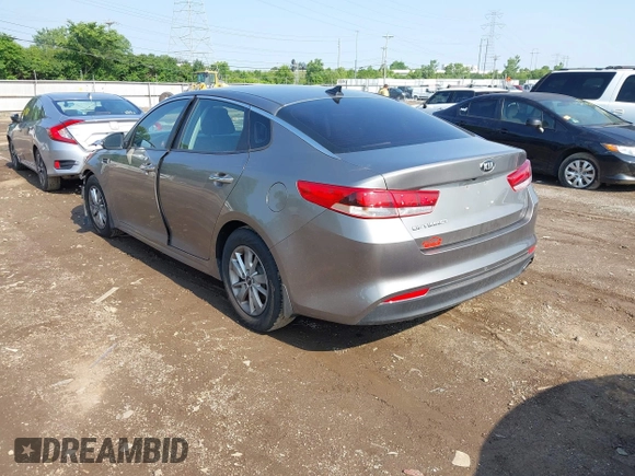 2016 Kia Optima LX with VIN 5XXGT4L37GG026235, listed as a IAAI auction lot 42432217 with 91,894 mi miles and . Bid and sale history available at DreamBid. Image 3.
