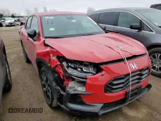 2024 Honda HR-V Sport with VIN 3CZRZ2H59RM763213, listed as a Copart auction lot 52388375 with 65,860 mi miles and Salvage title. Bid and sale history available at DreamBid. Image 4.