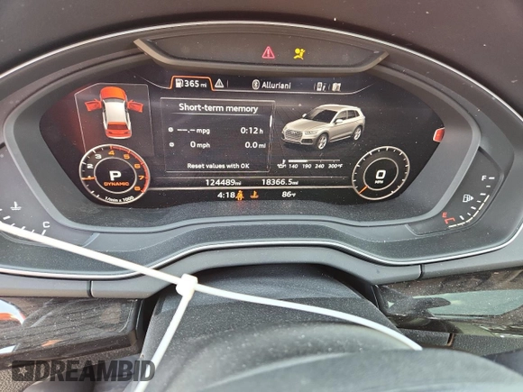 2019 Audi Q5 Premium Plus z VIN WA1BNAFY0K2090894, wystawiony jako Copart lot #61346615 z przebiegiem 124 489 mil mil oraz Szkoda całkowita • Salvage title. Historia ofert i sprzedaży dostępna na DreamBid. Obrazek 9.