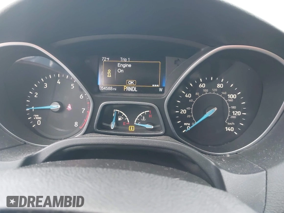 2017 Ford Focus SE with VIN 1FADP3K26HL219395, listed as a IAAI auction lot 42150336 with 54,588 mi miles and . Bid and sale history available at carsss.com. Image 7.